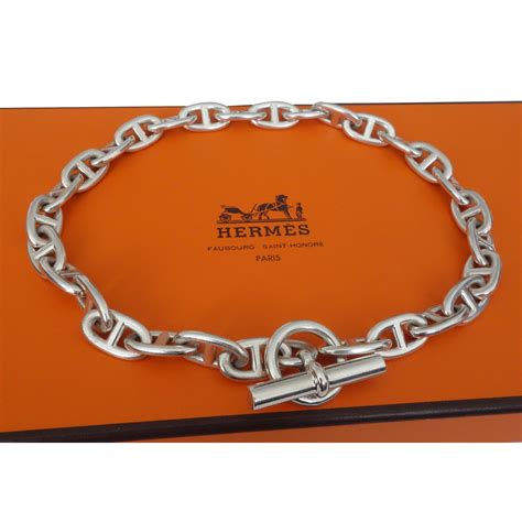 collier hermes chaine d ancre|hermes high chain jewelry.